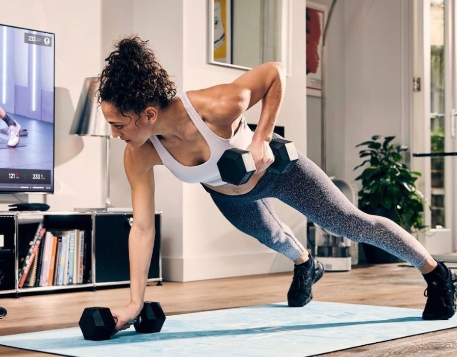 Person doing quick workout